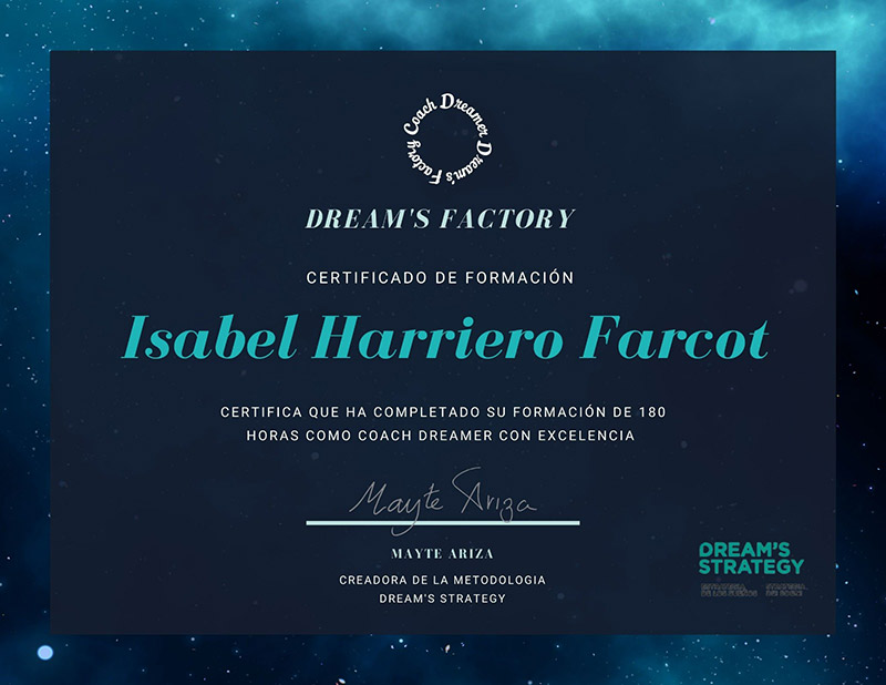 Certificado Dream Factory