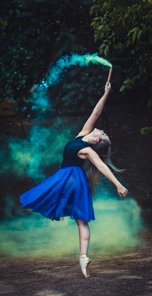 Bailarina de colores